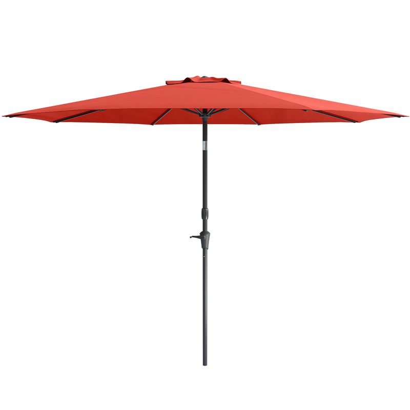 crimson red large patio umbrella, tilting with base 700 Series product image CorLiving