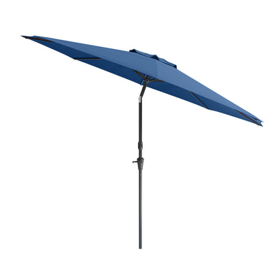 cobalt blue large patio umbrella, tilting with base 700 Series product image CorLiving#color_ppu-cobalt-blue
