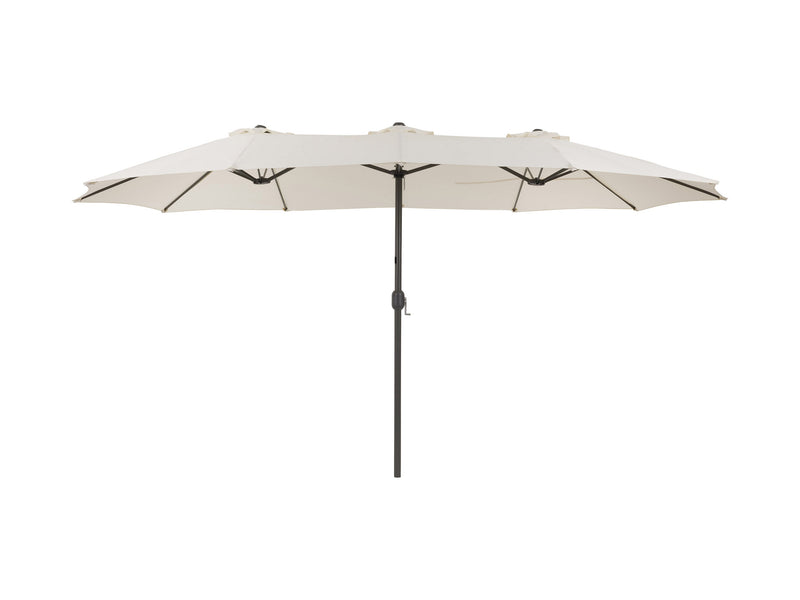 warm white double patio umbrella, 15ft Bertha collection product image CorLiving
