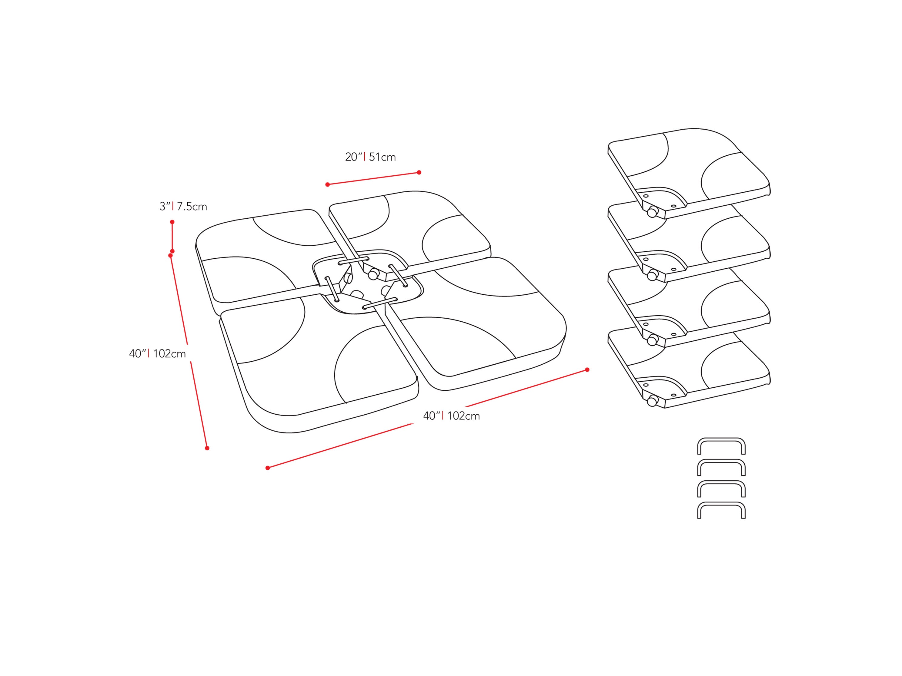 Patio Umbrella Base Weights