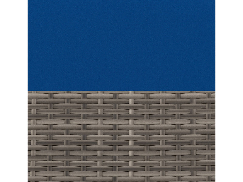 blended grey weave and oxford blue Outdoor Loveseat, 2pc Parksville Collection detail image by CorLiving
