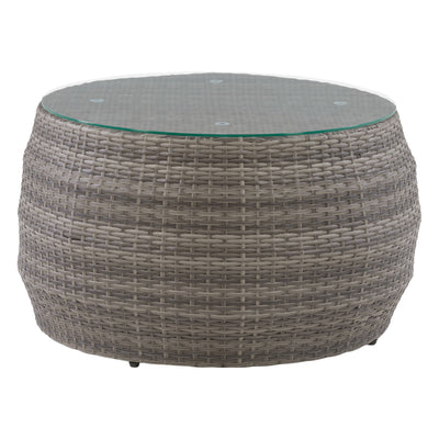 blended grey Wicker Coffee Table Parksville Collection product image by CorLiving#color_blended-grey-weave