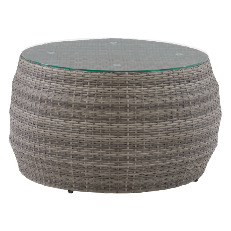 blended grey Wicker Coffee Table Parksville Collection product image by CorLiving