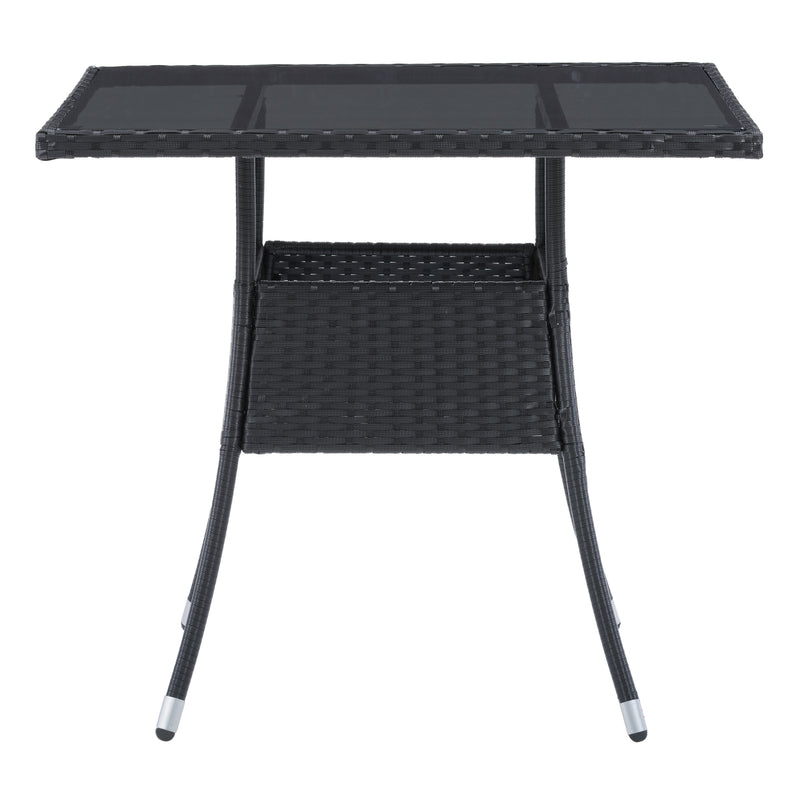 black Square Outdoor Dining Table Parksville Collection product image by CorLiving