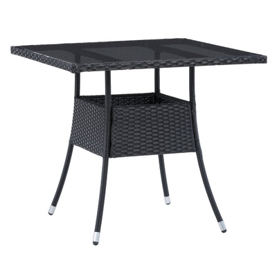 black Square Outdoor Dining Table Parksville Collection product image by CorLiving#color_black