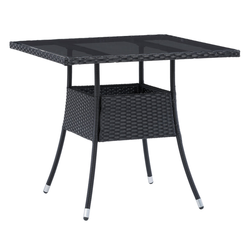 black Square Outdoor Dining Table Parksville Collection product image by CorLiving
