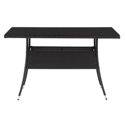 black Black Outdoor Dining Table Parksville Collection product image by CorLiving#color_black