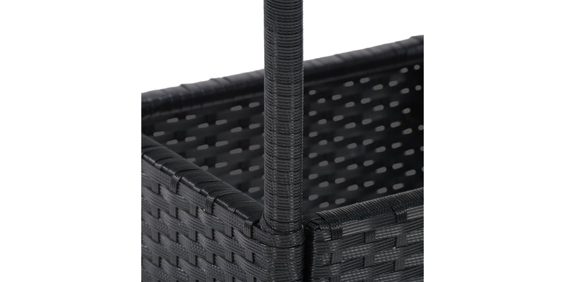 black weave Bistro Table Parksville Collection detail image by CorLiving