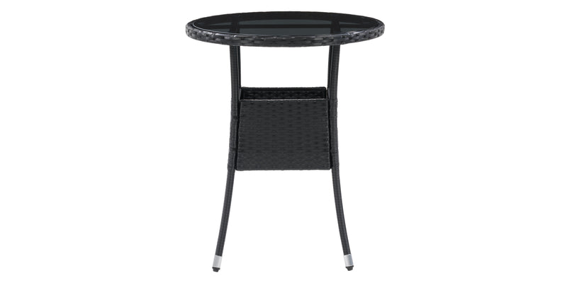 black weave Bistro Table Parksville Collection product image by CorLiving