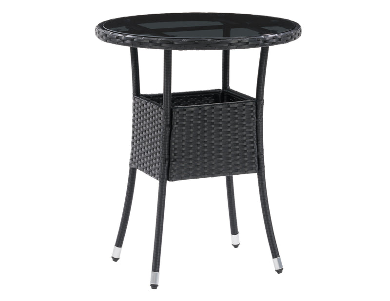 black weave Bistro Table Parksville Collection product image by CorLiving