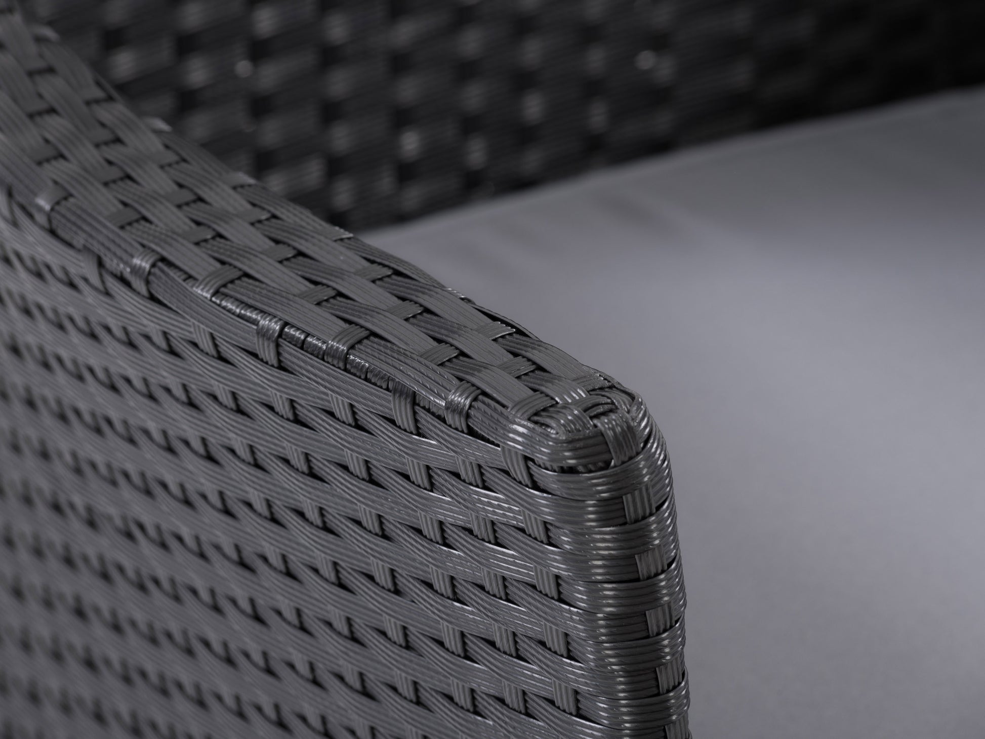 Modern 3-piece patio bistro set with a round glass-top table and two cushioned wicker chairs in beige and brown, featuring durable steel frames and weather-resistant materials ideal for outdoor dining.