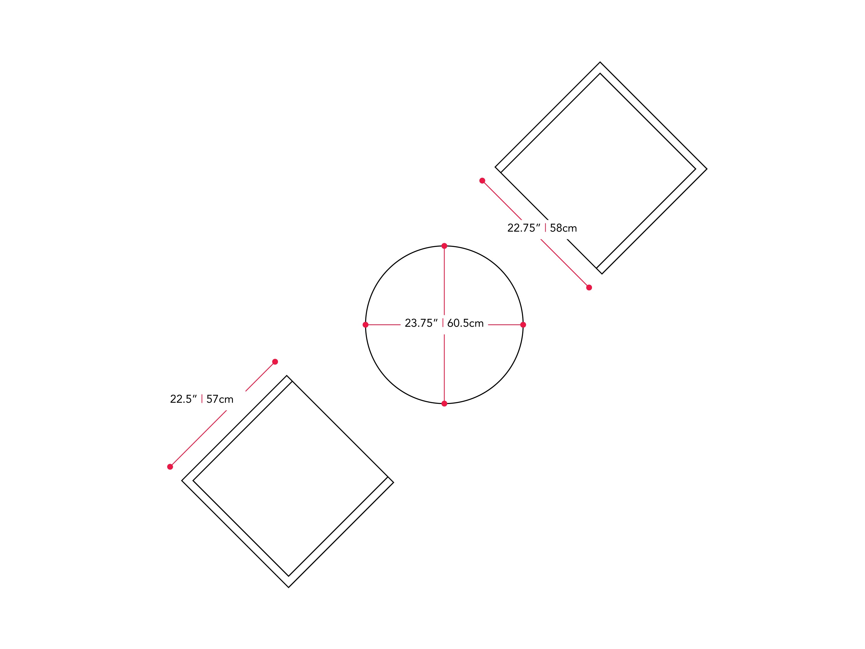 Patio Bistro Set, 3pc