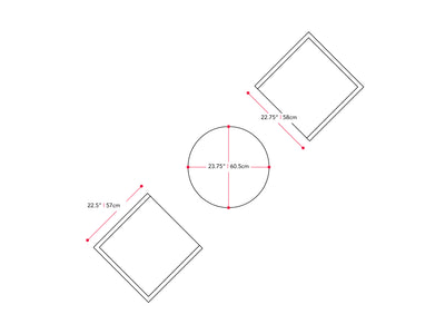 Patio Bistro Set, 3pc