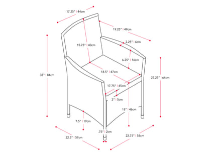 Modern 3-piece patio bistro set with a round glass-top table and two cushioned wicker chairs in beige and brown, featuring durable steel frames and weather-resistant materials ideal for outdoor dining.