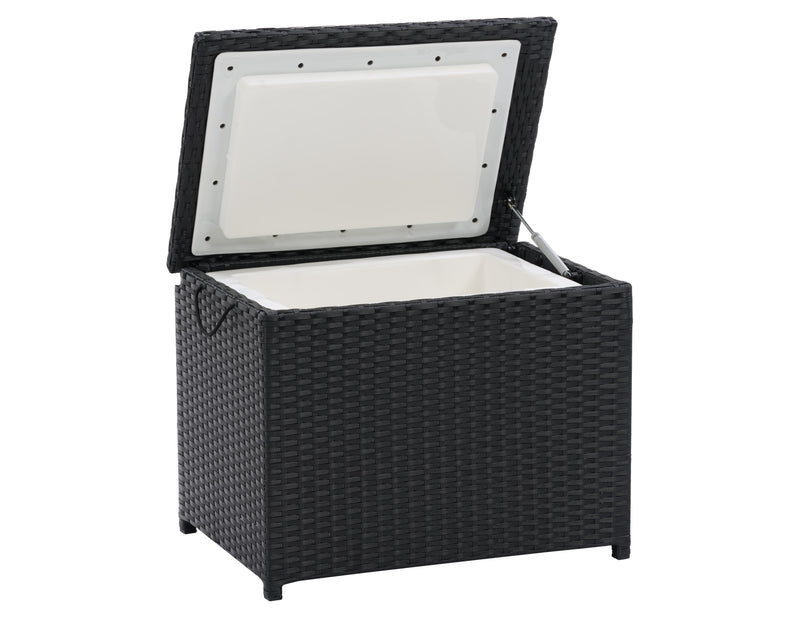 black weave Outdoor Cooler Table Parksville Collection product image by CorLiving