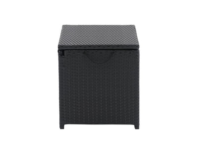 black weave Outdoor Cooler Table Parksville Collection product image by CorLiving#color_textured-black-weave
