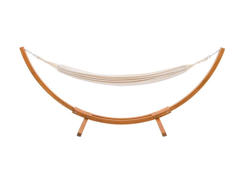 beige Hammock with Wood Stand Warm Sun Collection product image by CorLiving