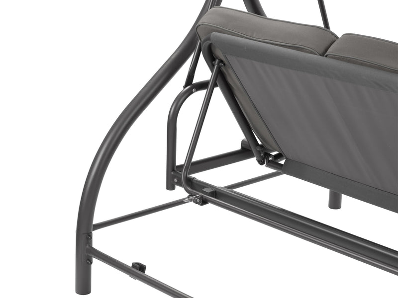 grey Patio Swing With Canopy, Convertible Elia Collection detail image by CorLiving