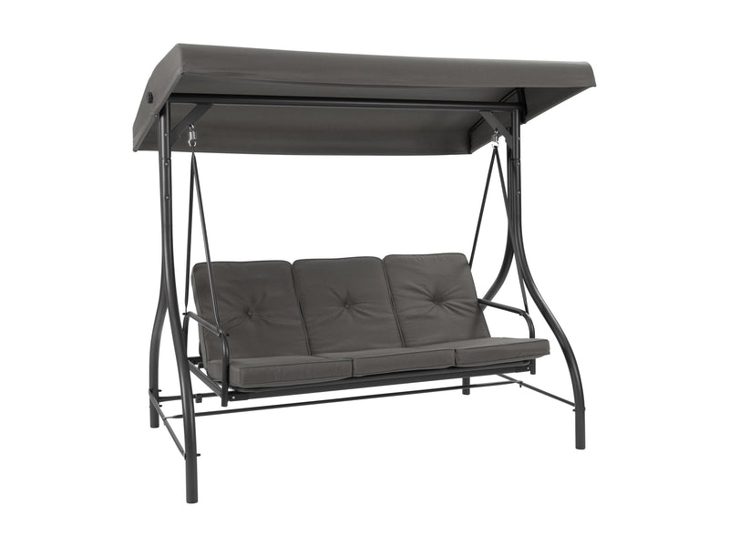 grey Patio Swing With Canopy, Convertible Elia Collection product image by CorLiving