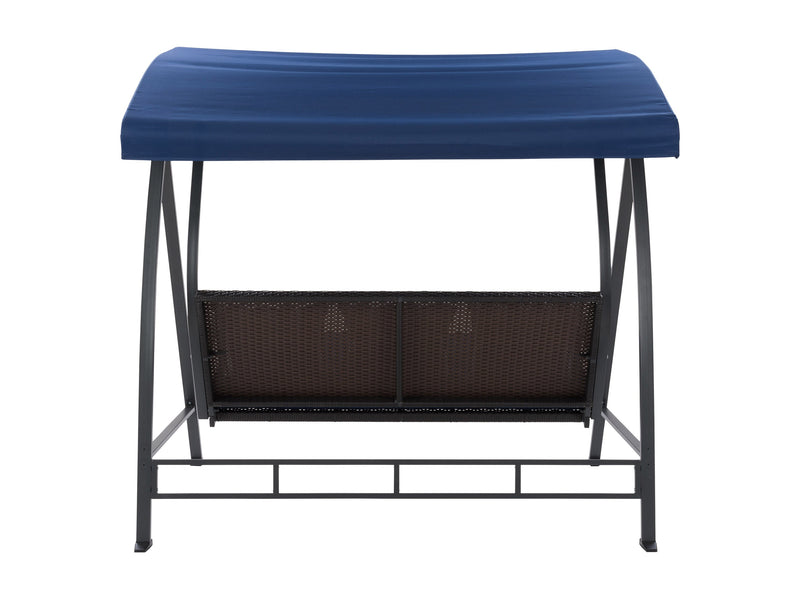 navy blue Patio Swing With Canopy Flora Collection product image by CorLiving