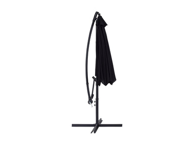 black cantilever patio umbrella, tilting persist collection product image CorLiving#color_black