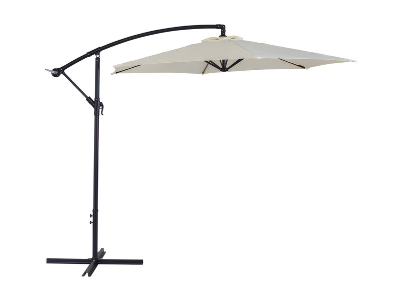 warm white cantilever patio umbrella, tilting persist collection product image CorLiving