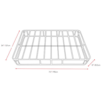 Full / Double Box Spring measurements diagram by CorLiving
