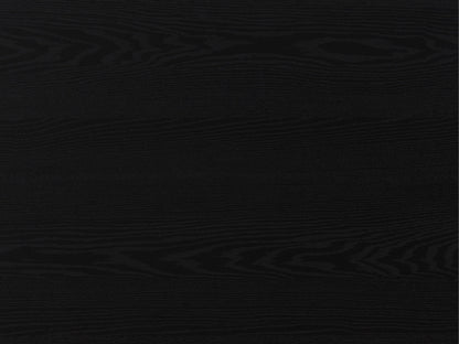 Black glass TV stand with three shelves, sleek black metal frame, and modern design, suitable for TVs up to 85 inches. Ideal for contemporary living rooms or entertainment spaces.