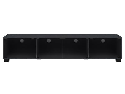 Black Glass TV Stand, TV's up to 85" Bromley Collection product image by CorLiving#color_bromley-black-ravenwood