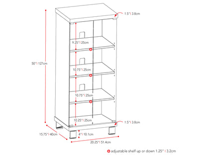 Modern media storage cabinet with sleek white doors, natural wood finish, and minimalist design. Features ample storage space, adjustable shelves, and a sturdy build, perfect for organizing electronics and decor.