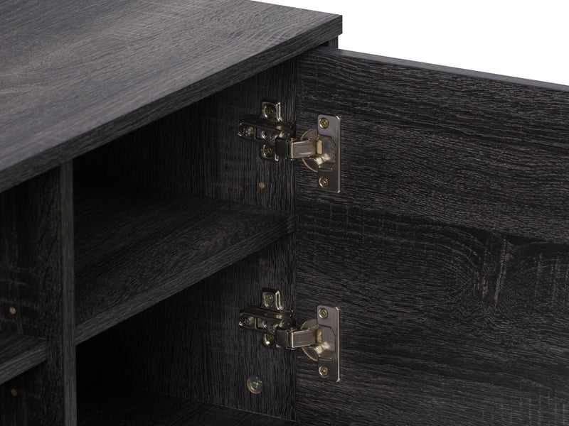 dark grey Modern TV Stand for TVs up to 55" Hollywood Collection detail image by CorLiving