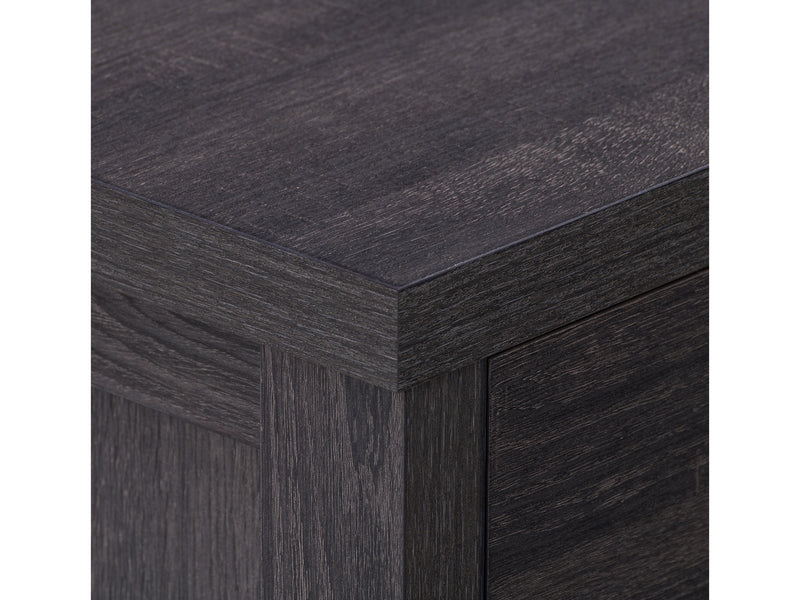 dark grey TV Cabinet with Doors for TVs up to 85" Hollywood Collection detail image by CorLiving