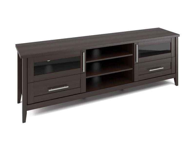 espresso Extra Wide TV Stand for TVs up to 85" Jackson Collection product image by CorLiving