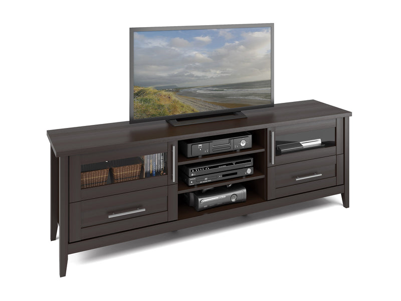 espresso Extra Wide TV Stand for TVs up to 85" Jackson Collection product image by CorLiving