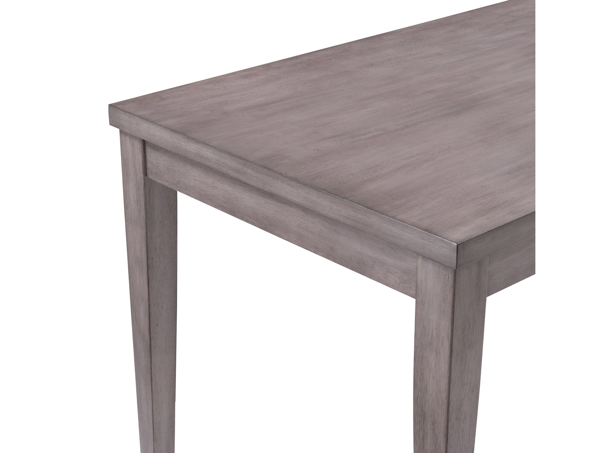 5 piece counter height dining set with dark wood table and four cushioned stools with beige upholstered seats, modern design, sturdy construction, ideal for small dining spaces or breakfast nooks.