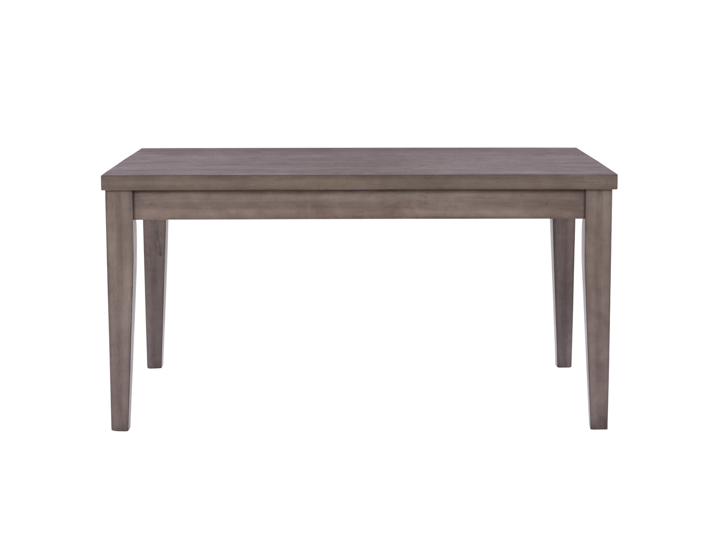 Modern 7-piece wooden dining set with a rectangular table and six matching chairs, featuring a dark walnut finish, sleek lines, and cushioned seats upholstered in beige fabric for comfort and style.