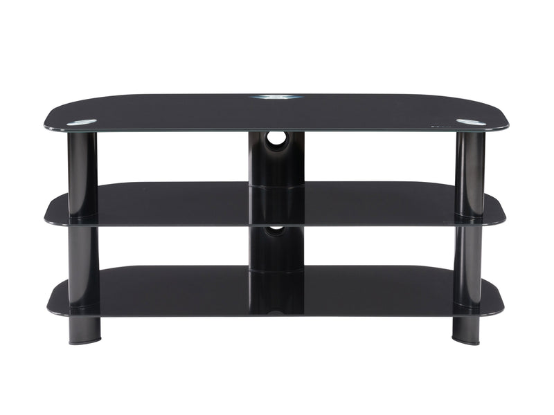 black Glass TV Stand for TVs up to 48" Laguna Collection product image by CorLiving