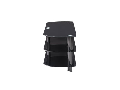 black Glass TV Stand for TVs up to 65" Laguna Collection product image by CorLiving#color_black