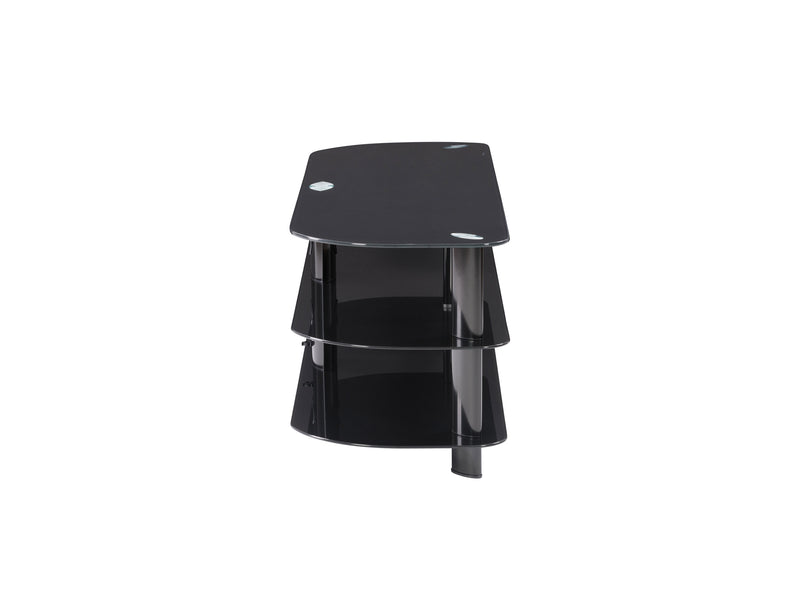 black Glass TV Stand for TVs up to 65" Laguna Collection product image by CorLiving