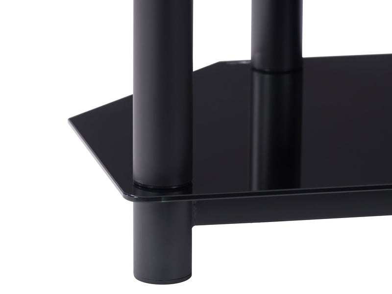 Black TV Bench for TVs up to 85" Travers Collection detail image by CorLiving