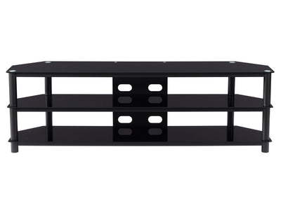 Black TV Bench for TVs up to 85" Travers Collection product image by CorLiving#color_black