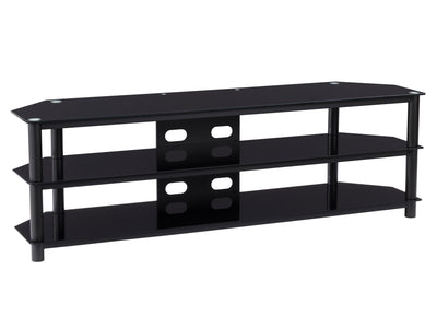 Black TV Bench for TVs up to 85" Travers Collection product image by CorLiving#color_black