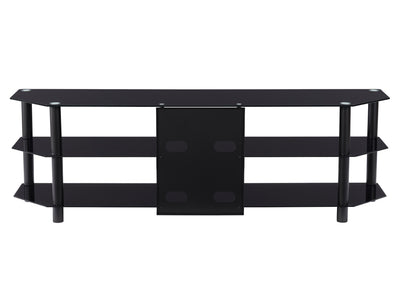 Black TV Bench for TVs up to 85" Travers Collection product image by CorLiving#color_black