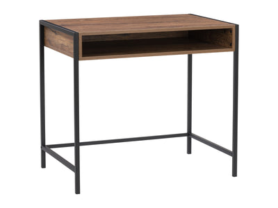 brown and black Desk with Storage Rayne Collection product image by CorLiving#color_brown-and-black