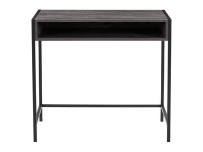 dark grey and black Desk with Storage Rayne Collection product image by CorLiving#color_dark-grey-and-black