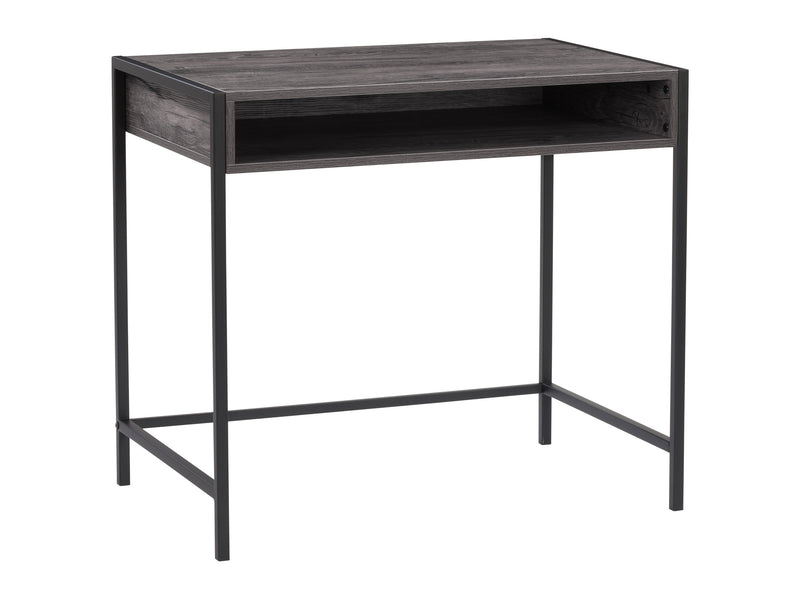 dark grey and black Desk with Storage Rayne Collection product image by CorLiving