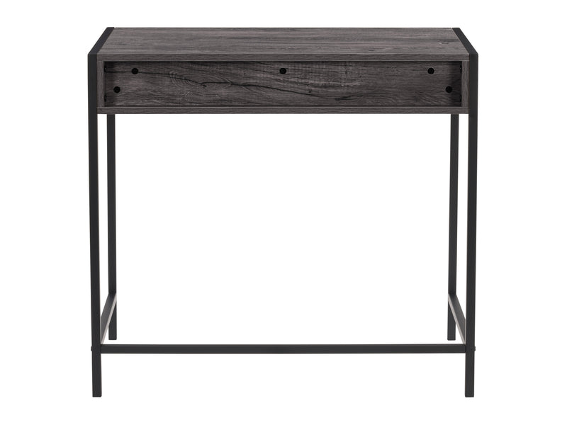 dark grey and black Desk with Storage Rayne Collection product image by CorLiving