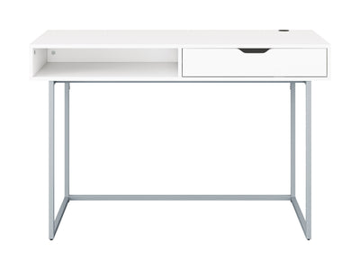white Modern Computer Desk Marley Collection product image by CorLiving#color_white
