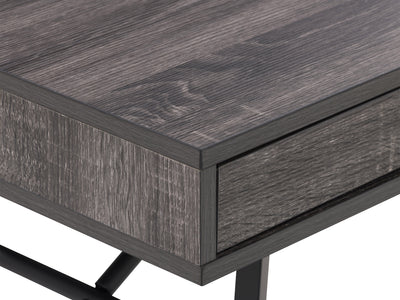 grey Natural Wood Desk Auston Collection detail image by CorLiving#color_grey