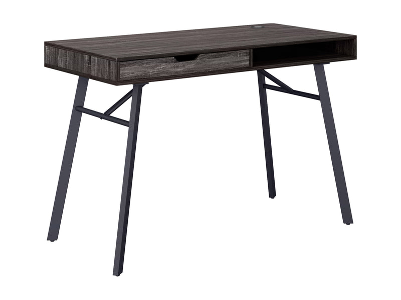 grey Natural Wood Desk Auston Collection product image by CorLiving